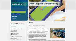 Desktop Screenshot of moregraphicsscreenprinting.com