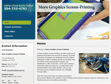 Tablet Screenshot of moregraphicsscreenprinting.com